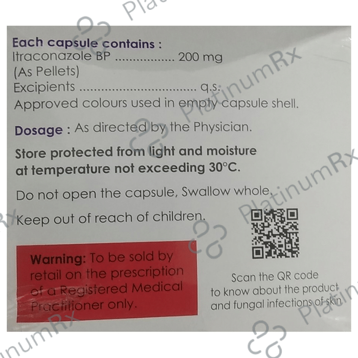 Itralase 200mg Capsule 10s