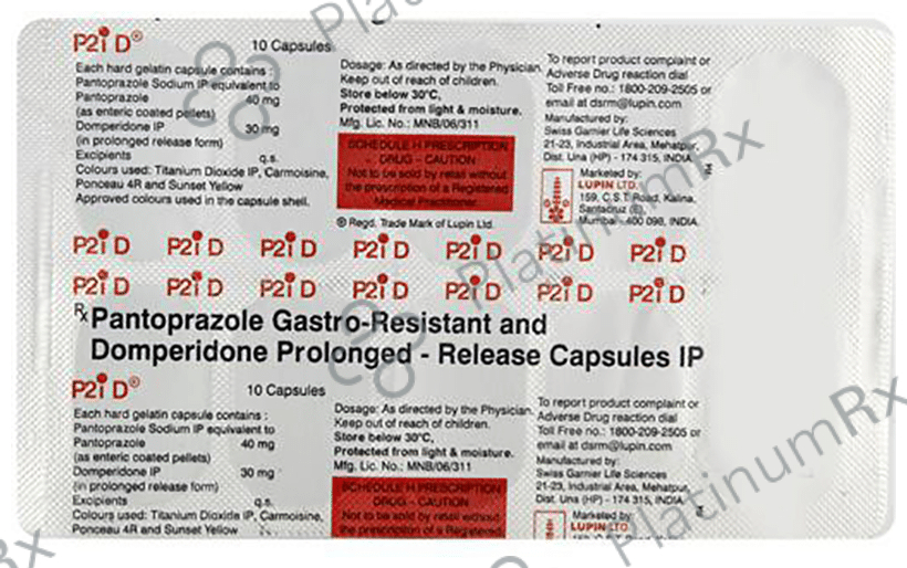 P2i D Capsule 30/40mg Capsule PR 10s