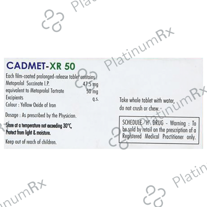 Cadmet XR 50 Tablet