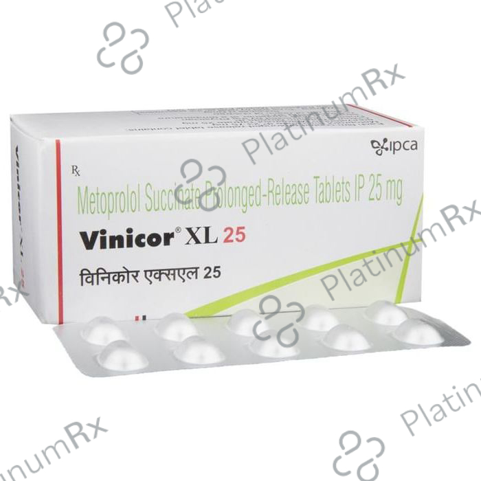 Vinicor XL PR 25mg Tablet 10s