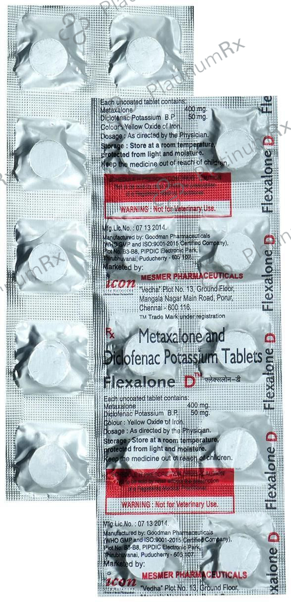 Flexalone D 50/400mg Tablet 10s