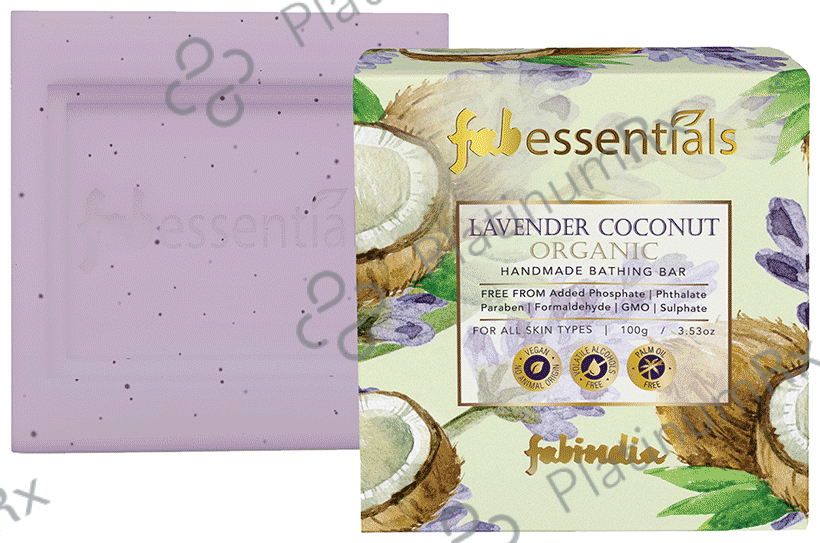 Fabessentials Lavender Coconut Organic Handmade Bathing Bar