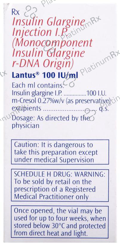 Lantus (100 IU/ml) (1*10ml Vial)