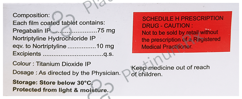 Acopreg NT 75mg/10mg Tablet