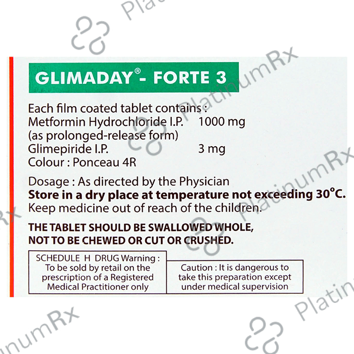 Glimaday-Forte 3 Tablet PR