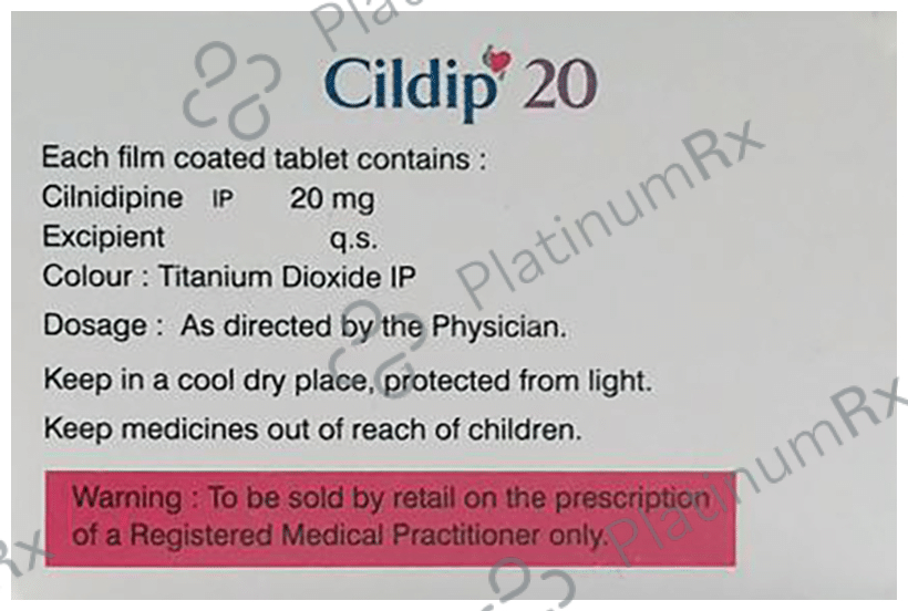 Cildip 20mg Tablet 10s