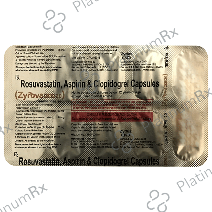 Zyrova Gold 20 Capsule 10s