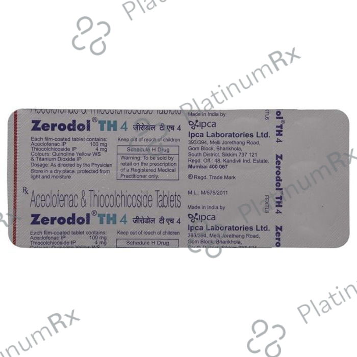 Zerodol TH 100/4mg Tablet 10s