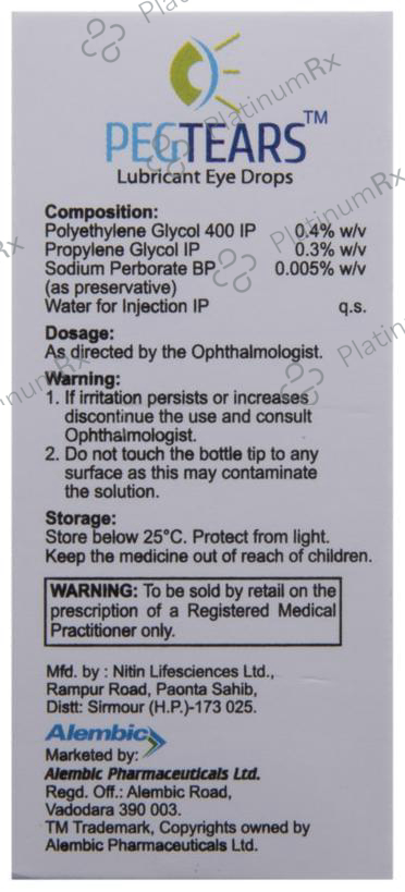 Peg Tears Eye Drop 10ml