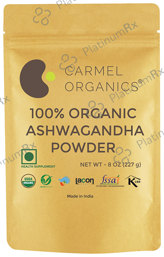 Carmel Organics 100% Organic Ashwagandha Powder