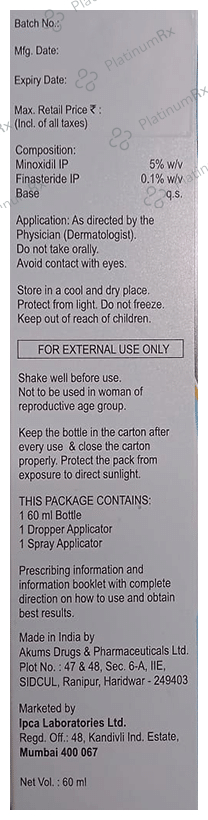 Kera FM 5% Topical Solution 60ml