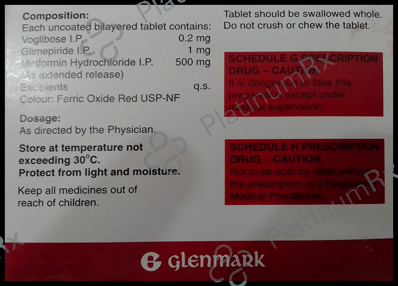 Xmet Trio 1/500/0.2mg Tablet ER 10s
