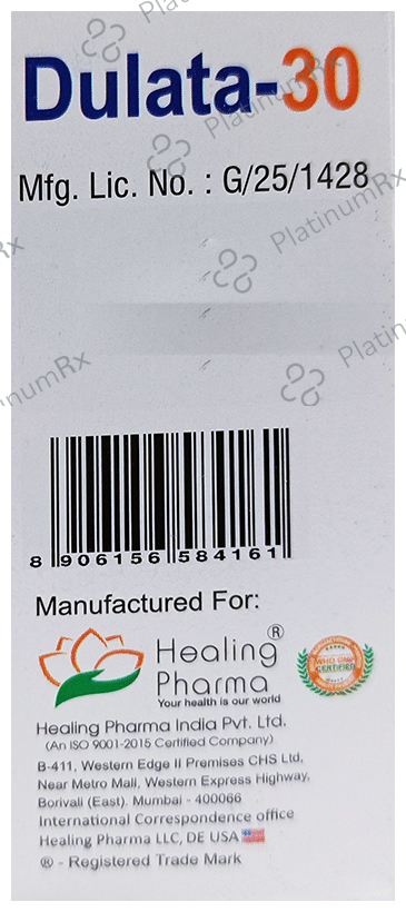 Dulata 30mg Tablet