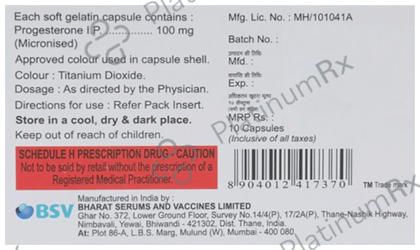 Miprogen 100mg Capsule