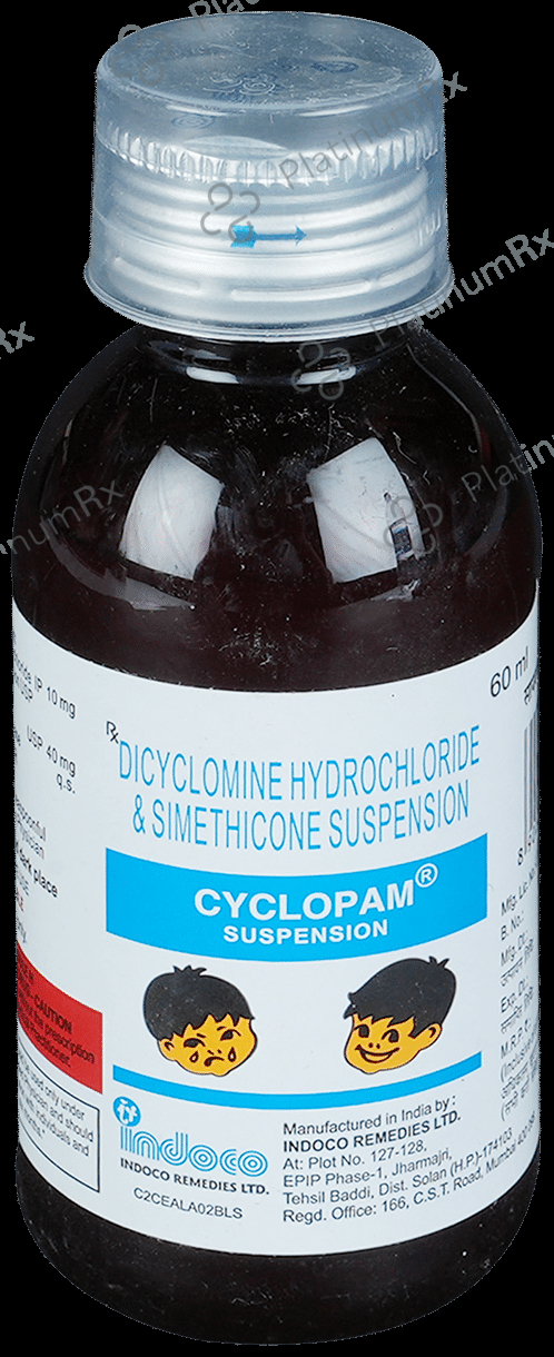 Cyclopam 10/40mg Oral Suspension 60ml