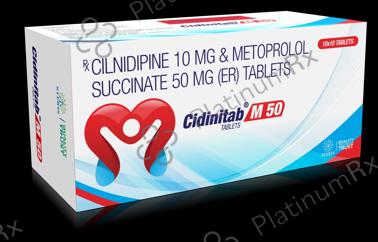 Cidinitab M 50/10mg Tab ER 10s