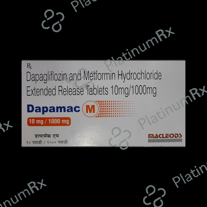 Dapamac M 10mg/1000mg Tablet ER