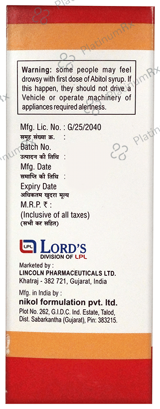 Abitol Syrup