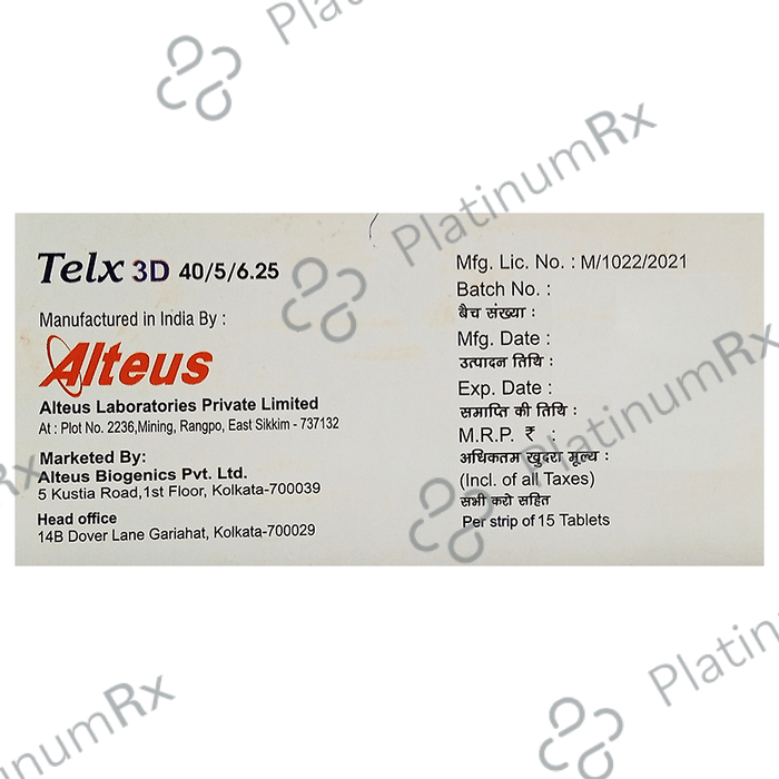 Telx 3D 40/5/6.25 Tablet