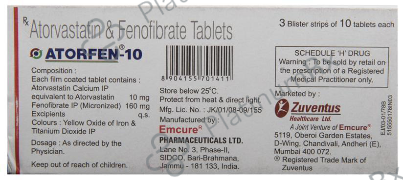 Atorfen 10 Tablet