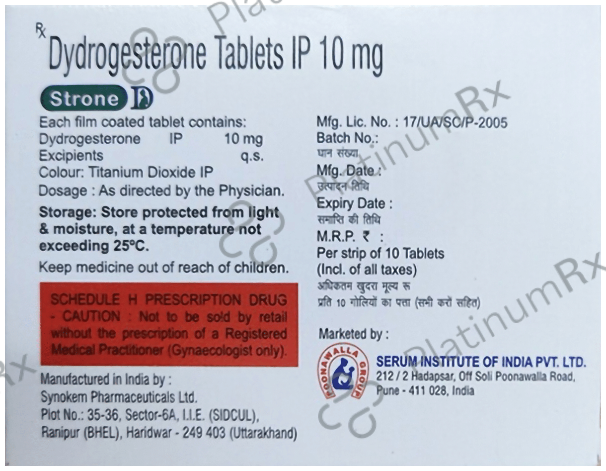 Strone D 10mg Tablet