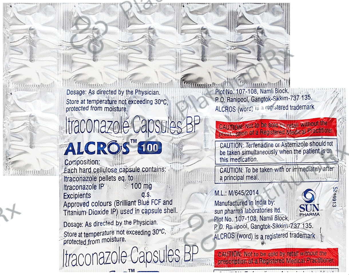 Alcross 100mg Capsule 10s