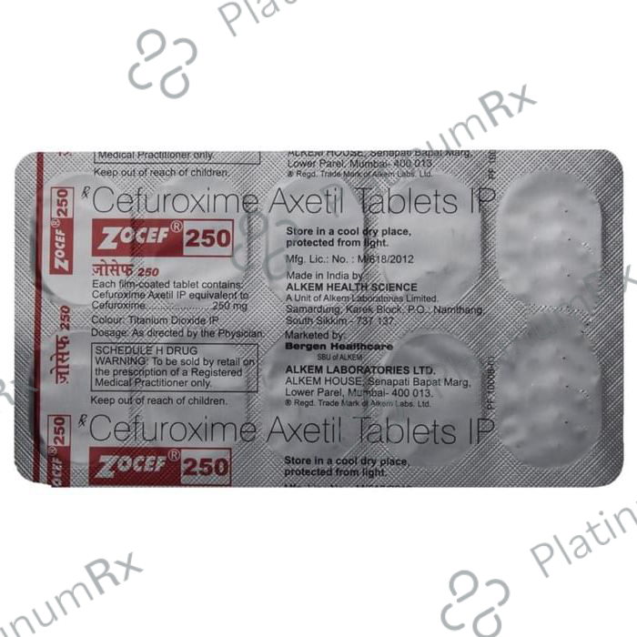 Zocef 250mg Tablet 10s