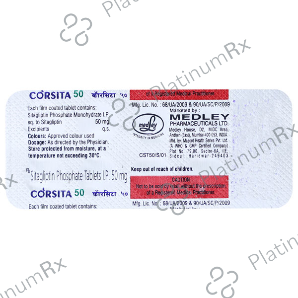 Corsita 50mg Tablet 10s