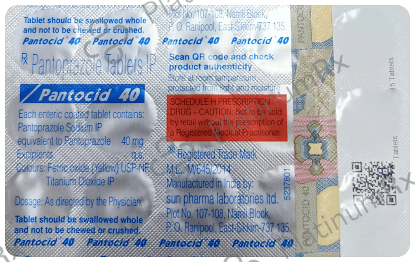 Pantocid 40mg Tablet 15s