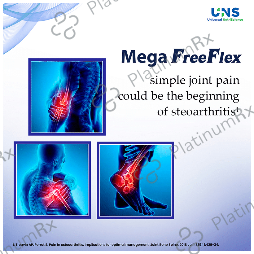 Mega FreeFlex Joint Health 600/750mg Tablet 10s