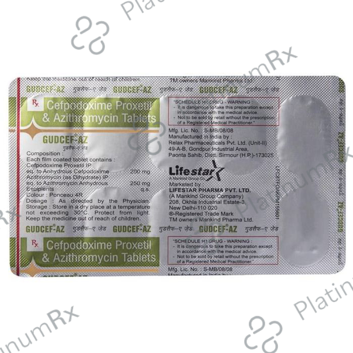 Gudcef AZ Tablet
