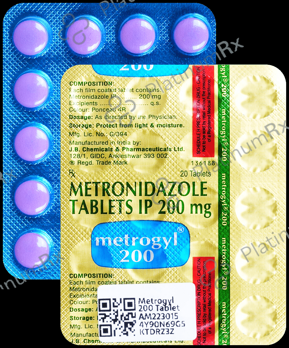 Metrogyl 200mg Tablet 20s