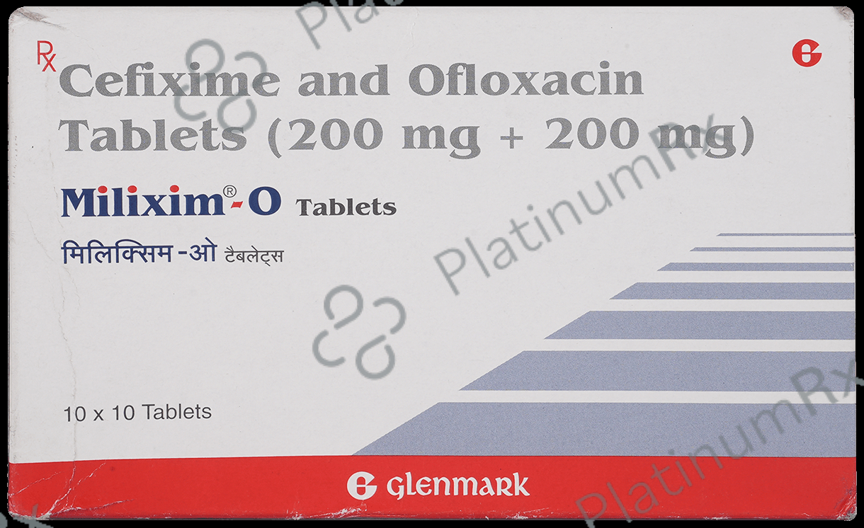 Milixim O 200/200mg Tablet 10s