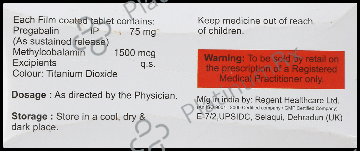 Mecocel PG 1500mcg/75mg Tablet