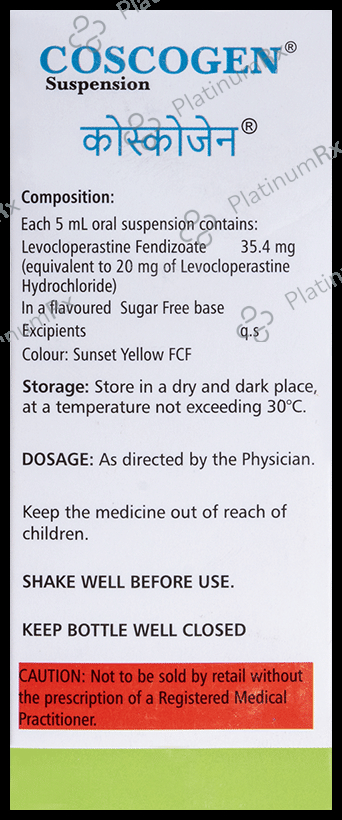 Coscogen Oral Suspension Mango Sugar Free