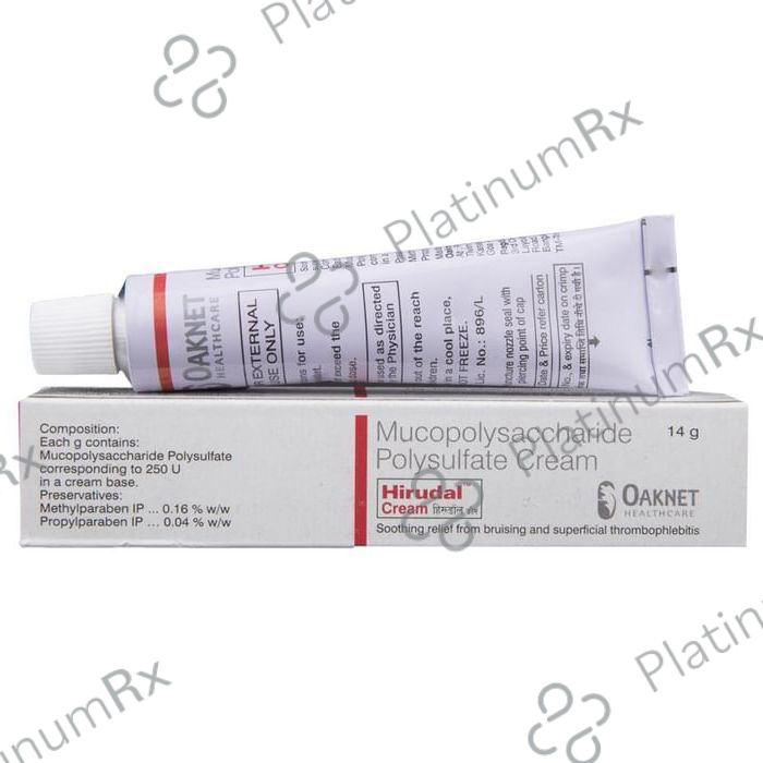 Hirudal 250IU Cream 14gm