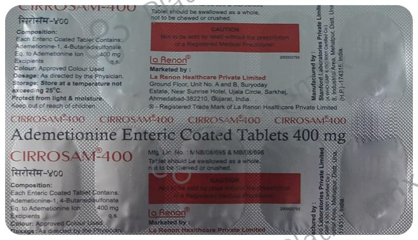 Cirrosam 400mg Tablet 10s