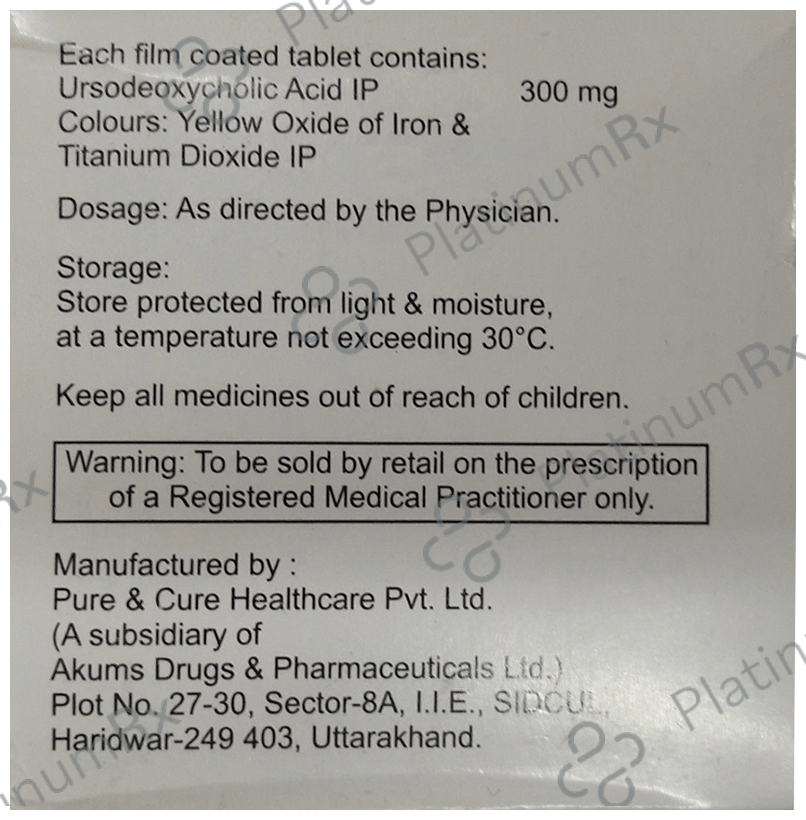 Ursocad 300mg Tablet 10s