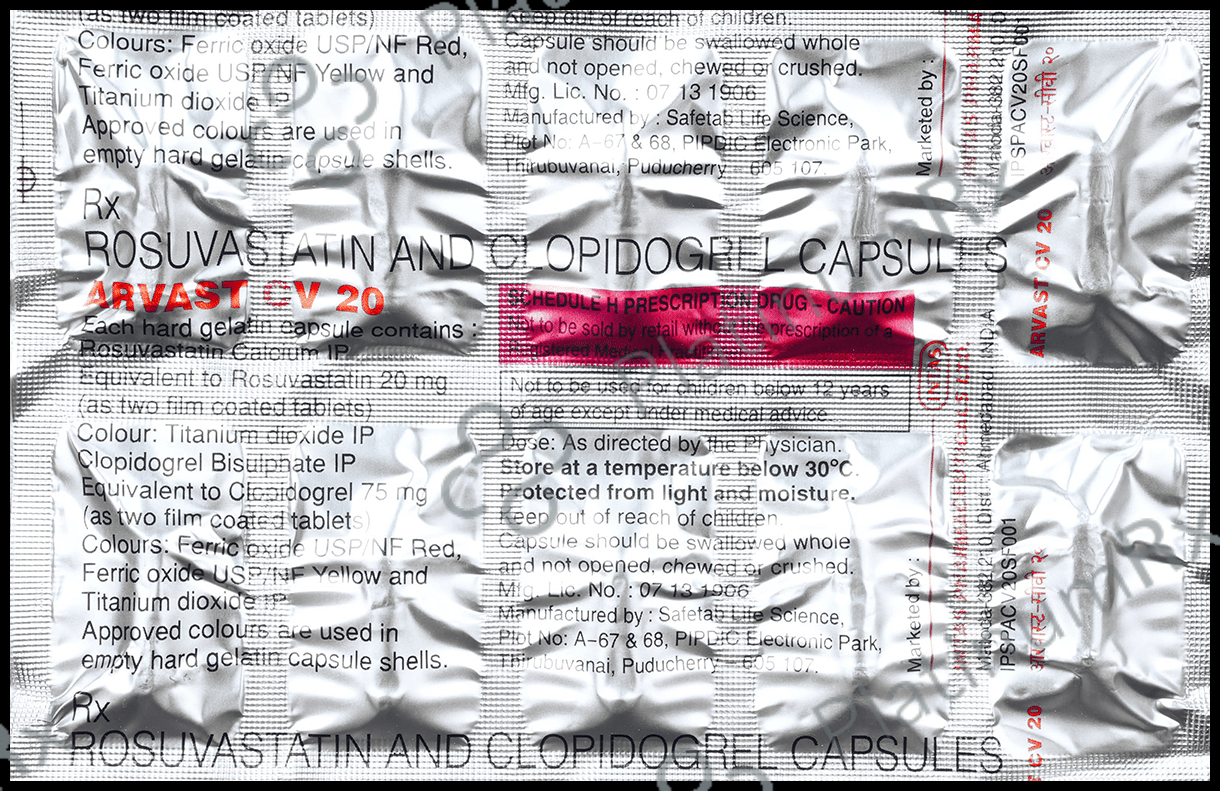 Arvast CV 20mg/75mg Capsule