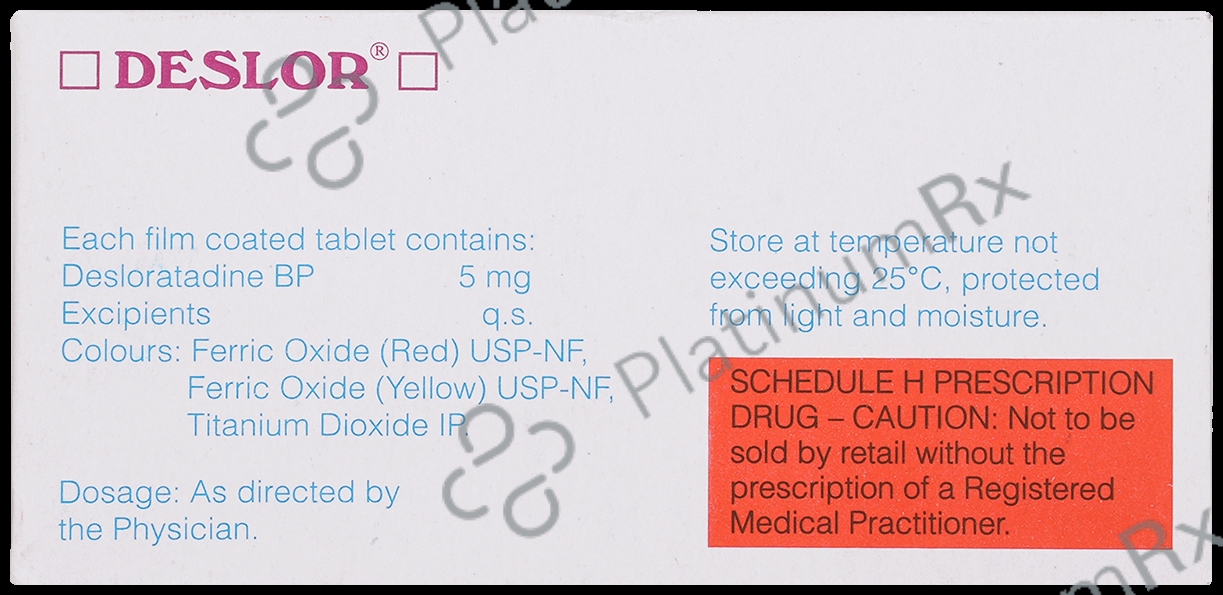 Deslor 5mg Tablet 15s