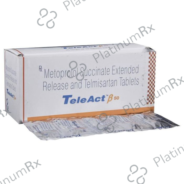 Teleact Beta 50/40mg Tablet ER 10s