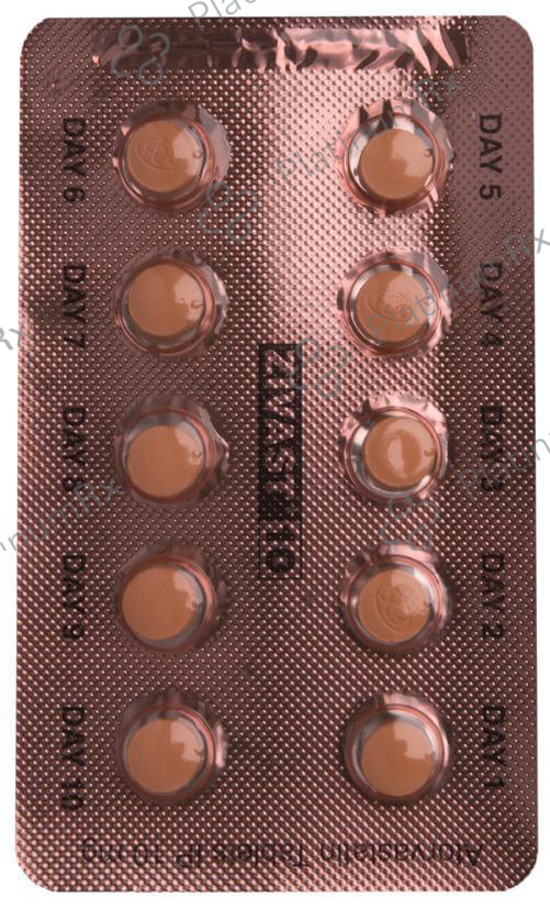 Zivast 10mg Tablet 10s