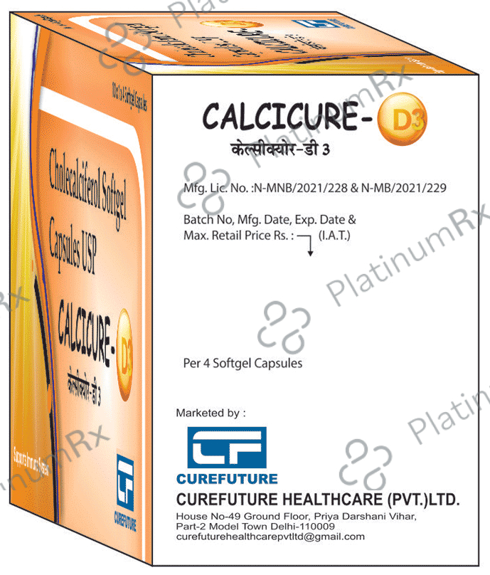 Calcicure-D3 Soft Gelatin Capsule