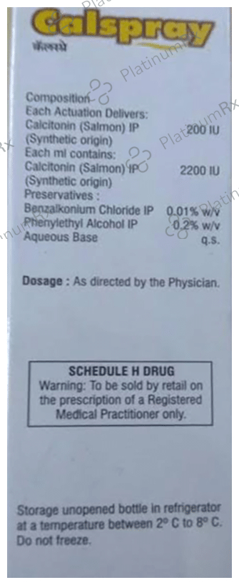 Calspray 200IU Nasal Solution 1s