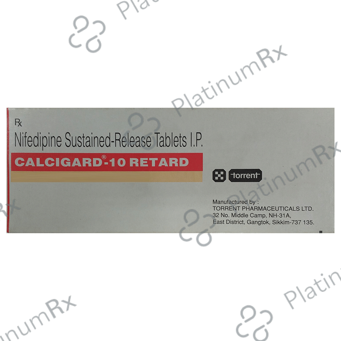 Calcigard Retard 10mg Tablet 10s