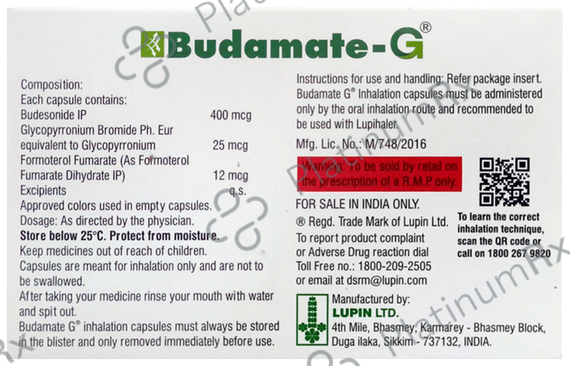 Budamate G 25mcg/12mcg/400mcg Capsule 10s