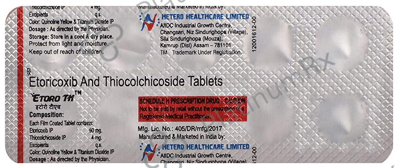 Etoro TH 60/4mg Tablet 10s