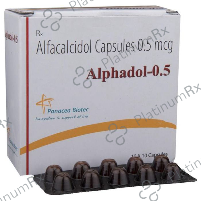 Alphadol 0.5mcg Capsule 10s