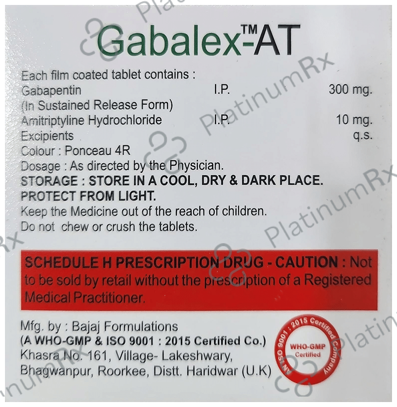 Gabalex-AT Tablet SR