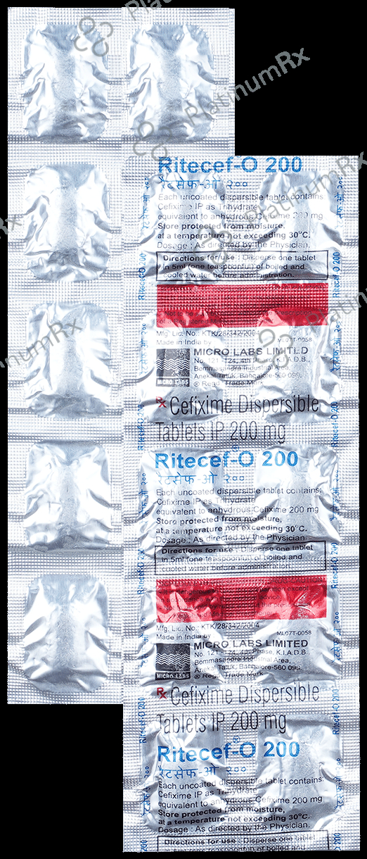 Ritecef O DT 200mg Tablet 10s